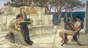 Sappho and Alcaeus, 1881 by Lawrence Alma Tadema